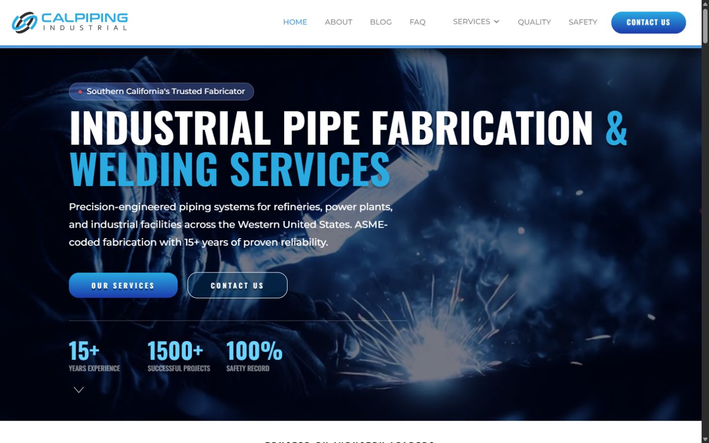 Sitio web de Calpiping Industrial