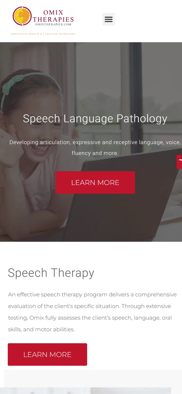 Omix Therapies website